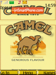 Animated Camel es el tema de pantalla