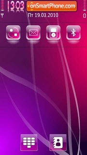 Purple Metal tema screenshot