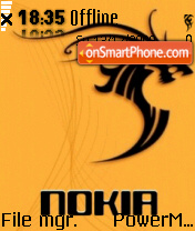 Tribal Nokia 01 es el tema de pantalla