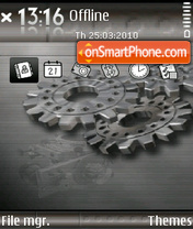 Mechanical theme screenshot