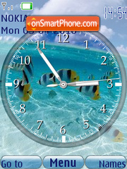 Tropical Clock tema screenshot
