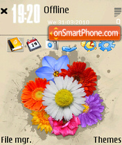 Flower chaos tema screenshot