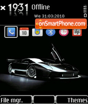 Audi black 01 tema screenshot