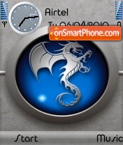 Capture d'écran Dragon blue thème