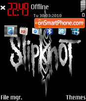 Скриншот темы Slipknot.
