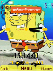 Spongebob Clock es el tema de pantalla