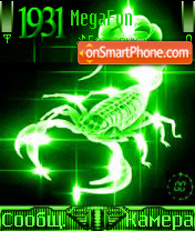 Animated Scorpion theme screenshot