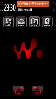 Black Walkman 02 theme screenshot