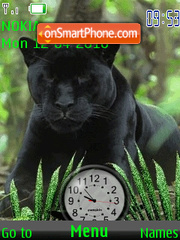 BlackPanther Clock tema screenshot