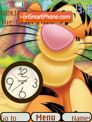 Скриншот темы Tigger Clock