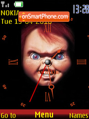 Chucky Clock tema screenshot