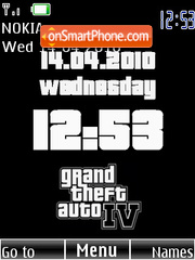 Скриншот темы Grand Theft Auto 4 SWF