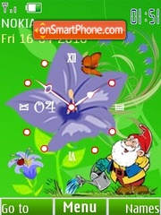 Campanula clock theme screenshot