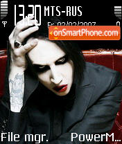 Скриншот темы Marilyn Manson