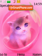 Capture d'écran Nice kitty thème