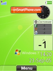 Capture d'écran Windows Seven Flash thème