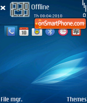 Unique Blue tema screenshot
