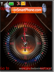 Clock palomas aniamated swf theme screenshot