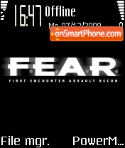 Fear Games tema screenshot
