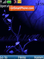 Mariposas azules tema screenshot