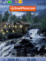 Capture d'écran Waterfall. Mill thème