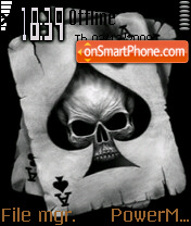 Skull And Ace tema screenshot