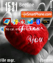 Valentine's Day v1 tema screenshot