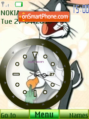 Capture d'écran Bugs Bunny Clock thème