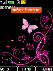 Brush butterflies theme screenshot