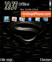Dark Superman tema screenshot