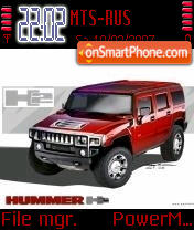Red Hummer theme screenshot