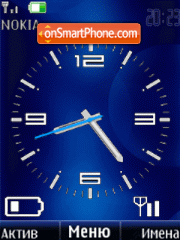 Analog clock, indicators, anim theme screenshot