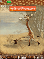 Capture d'écran Giraffes thème