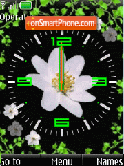 Clock for girls, flash anim theme screenshot