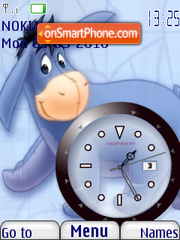 Eeyore Clock theme screenshot