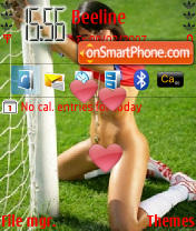 Football Girl tema screenshot