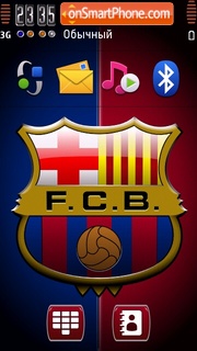Capture d'écran Barcellona FC thème