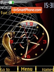 Capture d'écran Clock cobra animated thème
