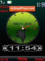 Green Clock Theme-Screenshot
