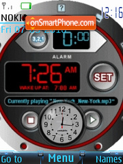 Скриншот темы Awesome clock