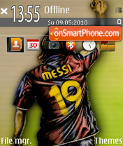 Messi tema screenshot