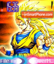 Capture d'écran Super Saiyan Goku thème
