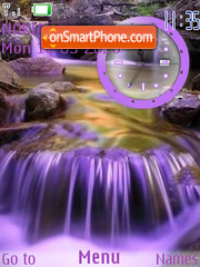 Catarata morada theme screenshot
