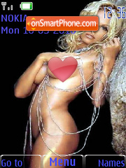 Pamela Anderson 12 theme screenshot