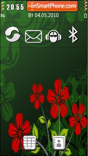 Green Flora theme screenshot