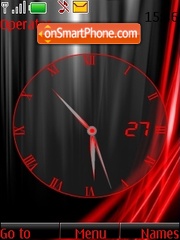 Capture d'écran Red clock thème