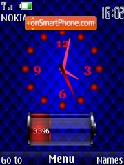 Скриншот темы Battery clock