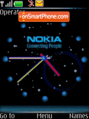 Скриншот темы Nokia planetario