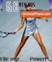 Capture d'écran M Sharapova thème