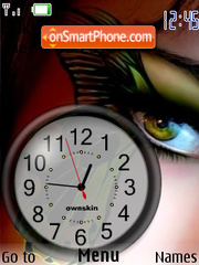 Ojo Clock es el tema de pantalla